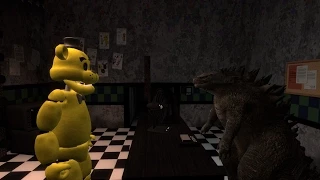 Stupid Contests 1: Yelling Contest Golden freddy vs Godzilla