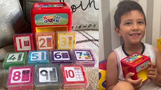LET'S PLAY AND UNBOX NUMBERBLOCKS NUMBER FUN NUMBER CUBE | LEARN MATH FOR KIDS | hello george