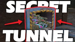 GETTING A TANK IN A SECRET TUNNEL WITHOUT GLITCHES...