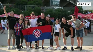 Navijači na Poljudu pred utakmicu Hajduk - Villarreal