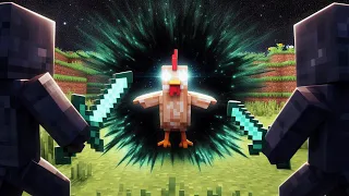 Minecraft Manhunt But I Can Upgrade my Pet Chicken