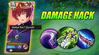 GLOBAL DYRROTH NEW META BUILD FOR ONE HIT DAMAGE HACK 2024 (you must try)