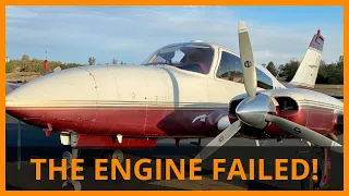 IT HAPPENED! REAL ENGINE FAILURE - flying with FAMILY -  Engine fails on light twin engine airplane