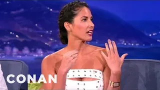 Olivia Munn's Tiger Mom Didn't Spare The Rod | CONAN on TBS