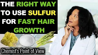 THE RIGHT WAY TO USE SULFUR FOR FAST HAIR GROWTH!