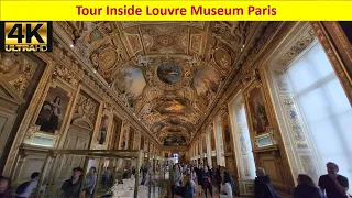 Louvre Museum Tour 4k, Tour Inside Louvre Museum Paris, Exploring Louvre Museum