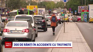 Sute de răniți din cauza inconștienților cu trotinete electrice. Se vând și cele care prind 100 km/h