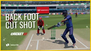 The Back Foot Cut Shot | CRICKET 22