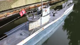 R/C torpedo shot from U-boat DK models 1/48 scale