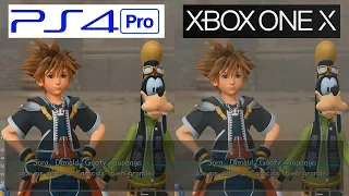 Kingdom Hearts 3 | PS4 Pro vs One X | Framerate Test | FPS Comparison