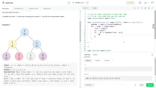 Solving Leetcode 1519. Number of Nodes in the Sub-Tree With the Same Label