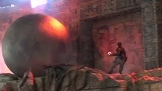 Indiana Jones Stunt Spectacular - Boulder Scene - HD - Disney Hollywood Studios Florida