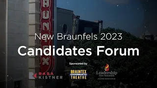 Candidates Forum, New Braunfels 2023 at the Brauntex Theater