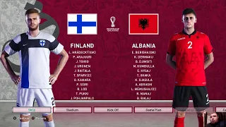 PES 2021 - FINLAND vs ALBANIA - FIFA World Cup 2022 - Full Match - All Goals HD - Gameplay PC