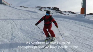 Skiing parallel turn simple exercise 2016