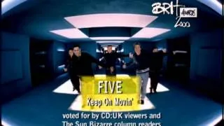 5ive win British Pop Act presented by Cat Deeley and Ant & Dec | BRIT Awards 2000