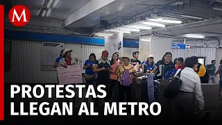 CNTE toma entradas del STC Metro y da entrada gratuita