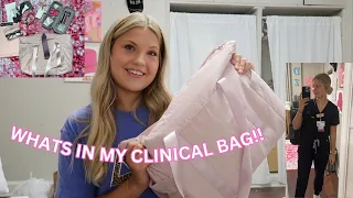 WHAT I GOT FOR CLINICALS + My clinical bag!!