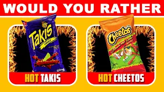 Snack Showdown Take The Ultimate Food Quiz Would You Rather