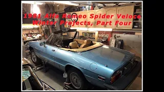 1981 Alfa Romeo Spider Veloce,  Winter Projects, Part Four