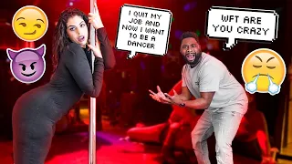 I WANNA BE A DANCER AT A CLUB PRANK!! ON MY HUSBAND **CRAZY REACTIONS**