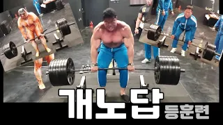 개노답 등 훈련