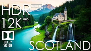 SCOTLAND - 12K HDR 120FPS - Scenic Relaxation Film With Relaxing Music