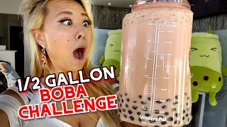 1/2 GALLON BOBA CHALLENGE at Mr. Chi's in Las Vegas, NV!! #RainaisCrazy