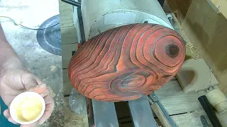 Woodturning Art - From Fire To Gold