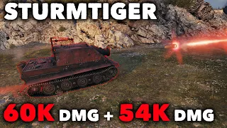 Sturmtiger - 380MM ROCKET - 60K DMG + 54K DMG - World of Tanks