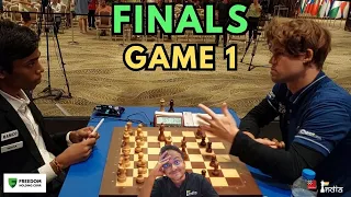 What did Magnus Carlsen tell Pragg after the game? | World Cup Finals Game 1 | Commentary by Sagar