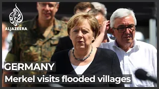 ‘It’s terrifying’: Merkel shocked by German flood devastation