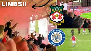 INSANE ATMOSPHERE & PYROS AS WREXHAM BATTER STOCKPORT COUNTY | Wrexham v Stockport County Vlog