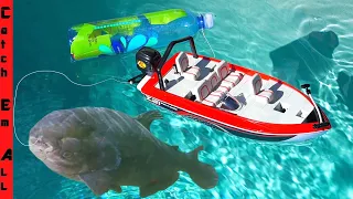 FISHING with a RC BOAT!