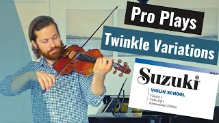 PRO plays | Twinkle Variations | Suzuki Violin Book 1 | Solo Violin