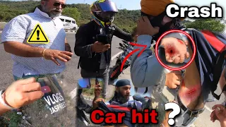 Accident ho gya 🤬|Sunday ride ko hua Accident | Saksham Manhas #crash @MehrabSheikh @JPVLOGS18