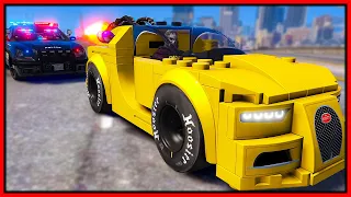 GTA 5 Roleplay - JET POWER LEGO BUGATTI DESTROYS COPS | RedlineRP