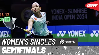 YONEX SUNRISE India Open 2024 | Yeo Jia Min (SGP) vs. Tai Tzu Ying (TPE) [4] | SF