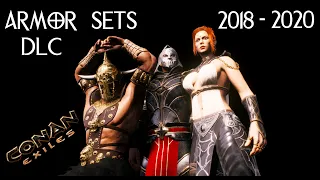 Conan Exiles | ALL DLC ARMOR SETS Released Between 2018 - 2020 (Main Stats Included)