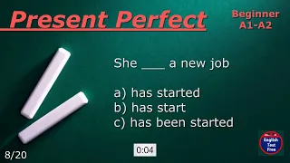 #quiz Present Perfect (Can You Score 20/20?) #english #englishgrammar #present #perfect #tense