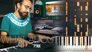 P!NK - What About Us | Costantino Carrara | Piano Tutorial | Piano Cover