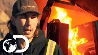 Parker Franticly Rushes to Save His Burning Wash Plant | SEASON 9 | Gold Rush