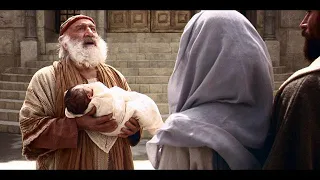 Cristo bambino viene presentato al tempio.