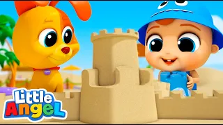 Sand Castle Beach Playtime! | Fun Sing Along Songs by Little Angel Playtime