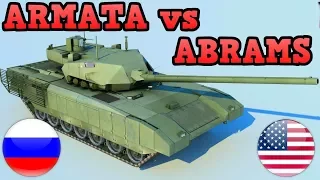 T-14 Armata vs M1A2 Abrams | Tokyo Warfare Gameplay