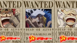 ten Bounties for the Worst Generation Captains in One Piece