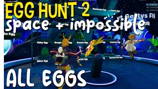 FORTNITE - EGG HUNT 2 - All Eggs Space Area + All Impossible Eggs 5254-3662-3657