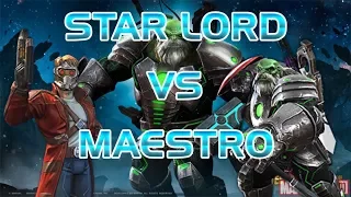 Звездный Лорд Против Маэстро Марвел Битва чемпионов Star Lord Versus Maestro LOl