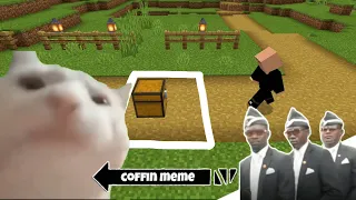 Coffin Meme Traps but Cat is Vibing Part 2 - Minecraft