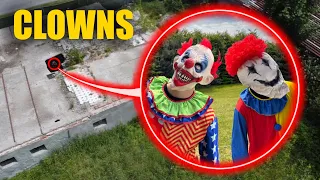 when your drone sees the Clown House, turn around and fly AWAY (don't go inside)